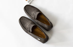 Oliver Cabell Men's Driving Loafers in Slate.