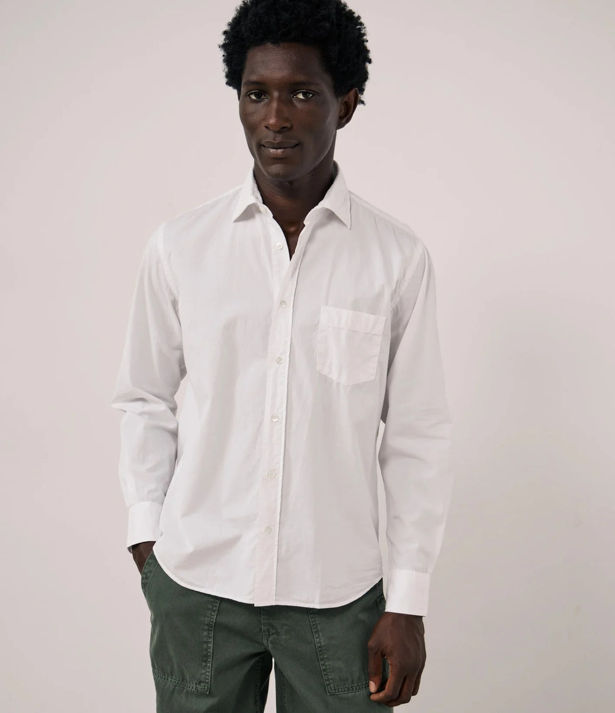 Hartford - Paul Cotton Gabardine Shirt