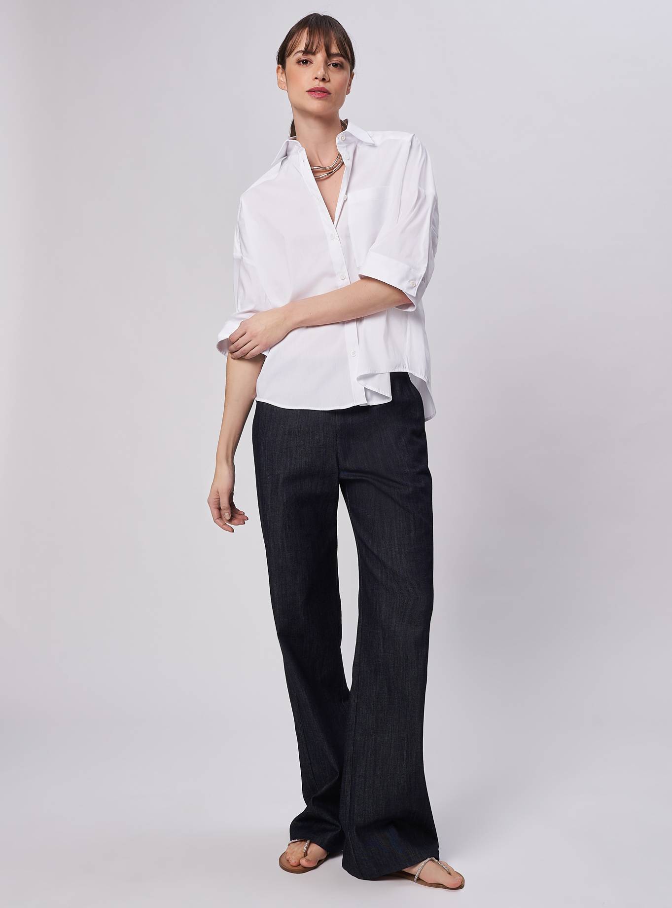 CamicettaSnob - White Long Sleeve Shirt