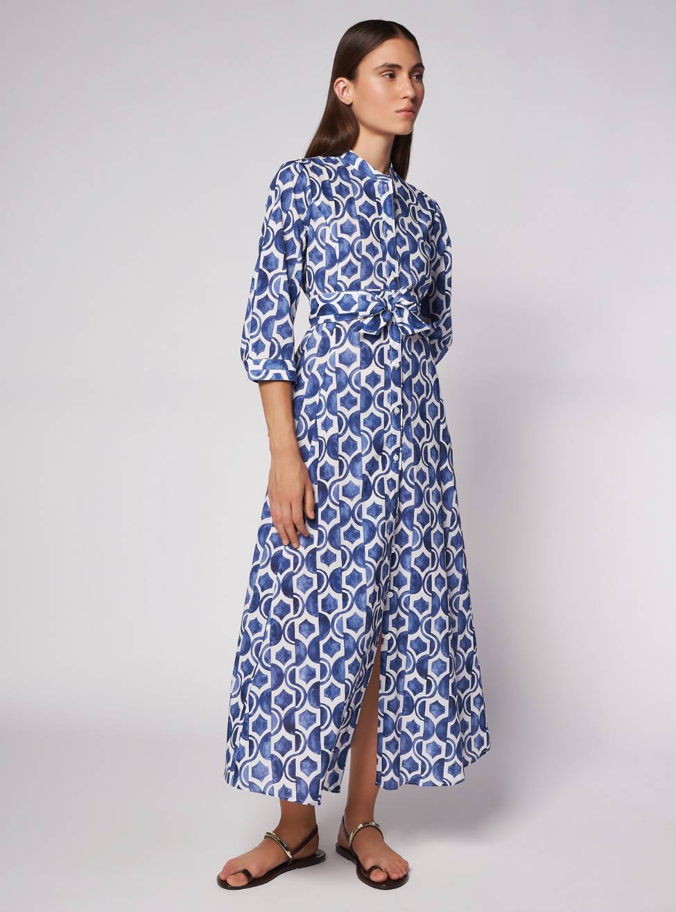 CamicettaSnob - Blue Geometric Dress