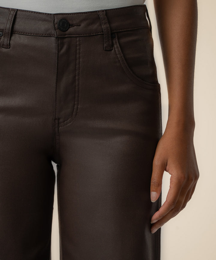 Kut From The Kloth - Jodi Coated High Rise Wide Straight Leg