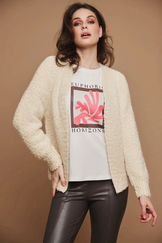 Model wearing Rino & Pelle - Dinty Sweater in Dove.