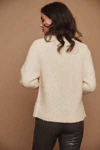 Model wearing Rino & Pelle - Dinty Sweater in Dove - back.