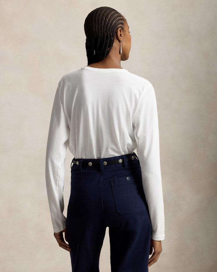 Polo Ralph Lauren - Shrunken Fit Cotton Modal Long-Sleeve Tee