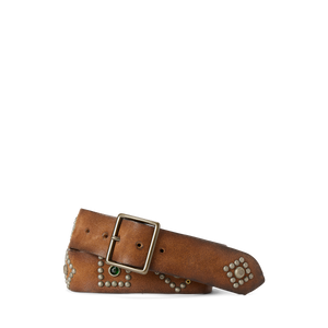 RRL - Studded Roughout Leather Belt