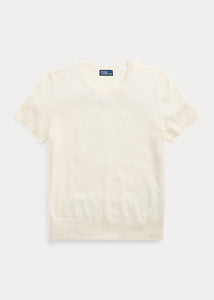 Polo Ralph Lauren - Cashmere Short Sleeve Crewneck in Cream.