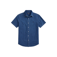 Load image into Gallery viewer, POLO Ralph Lauren - Short Sleeve Seersucker Sport Shirt (Classic Fit) in Dark Indigo.
