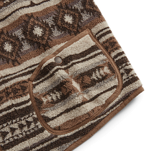 Load image into Gallery viewer, RRL - Poly/Wool Fleece Knit Buck Vest in Brown Multi.
