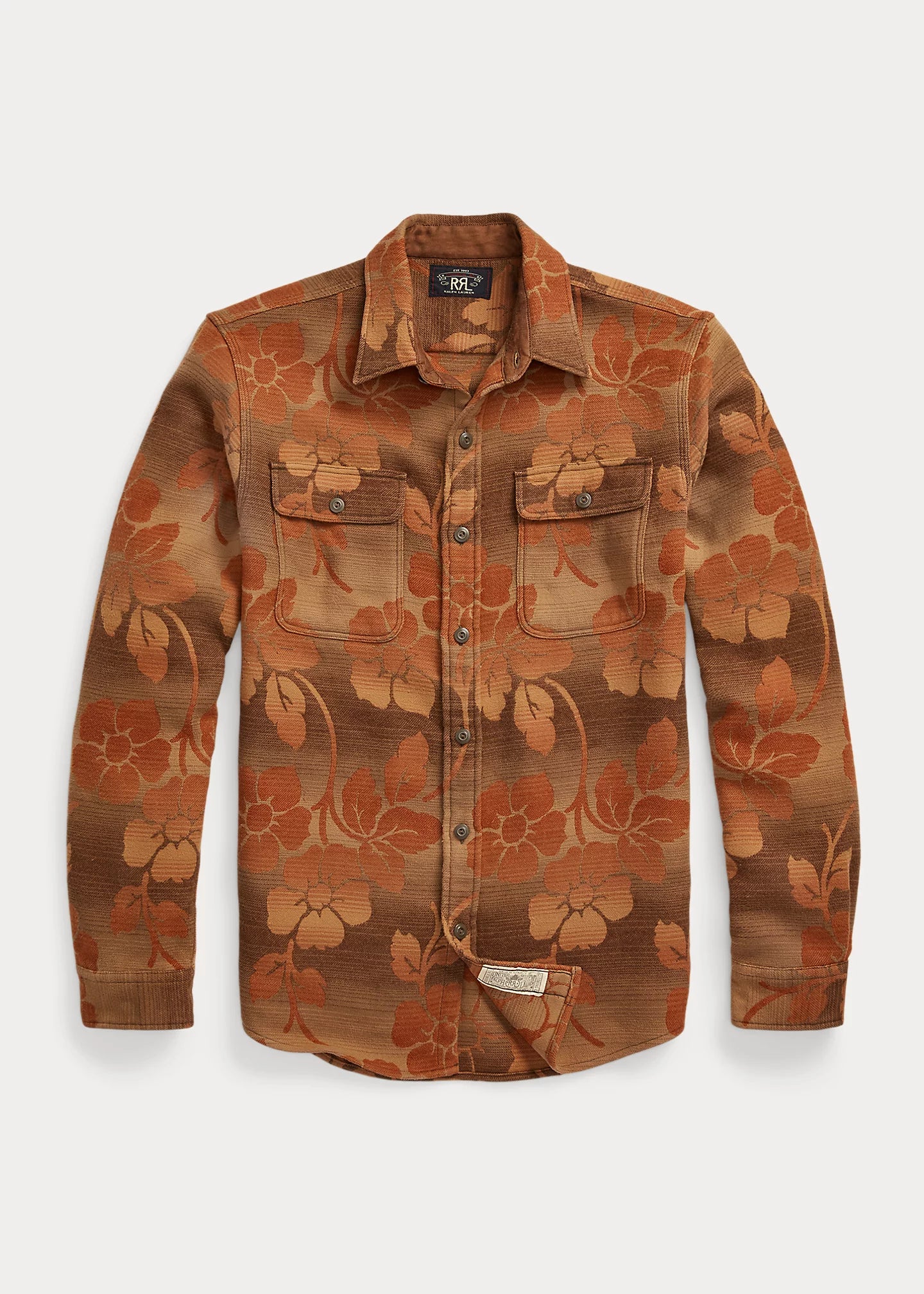 RRL - Floral Jacquard Workshirt – Louie RRL - Floral Jacquard Workshirt – Louie