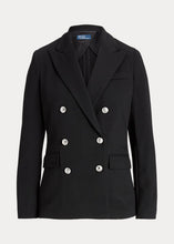 Load image into Gallery viewer, Polo Ralph Lauren - Knit Double-Breasted Blazer in Black.
