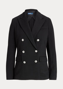 Polo Ralph Lauren - Knit Double-Breasted Blazer in Black.