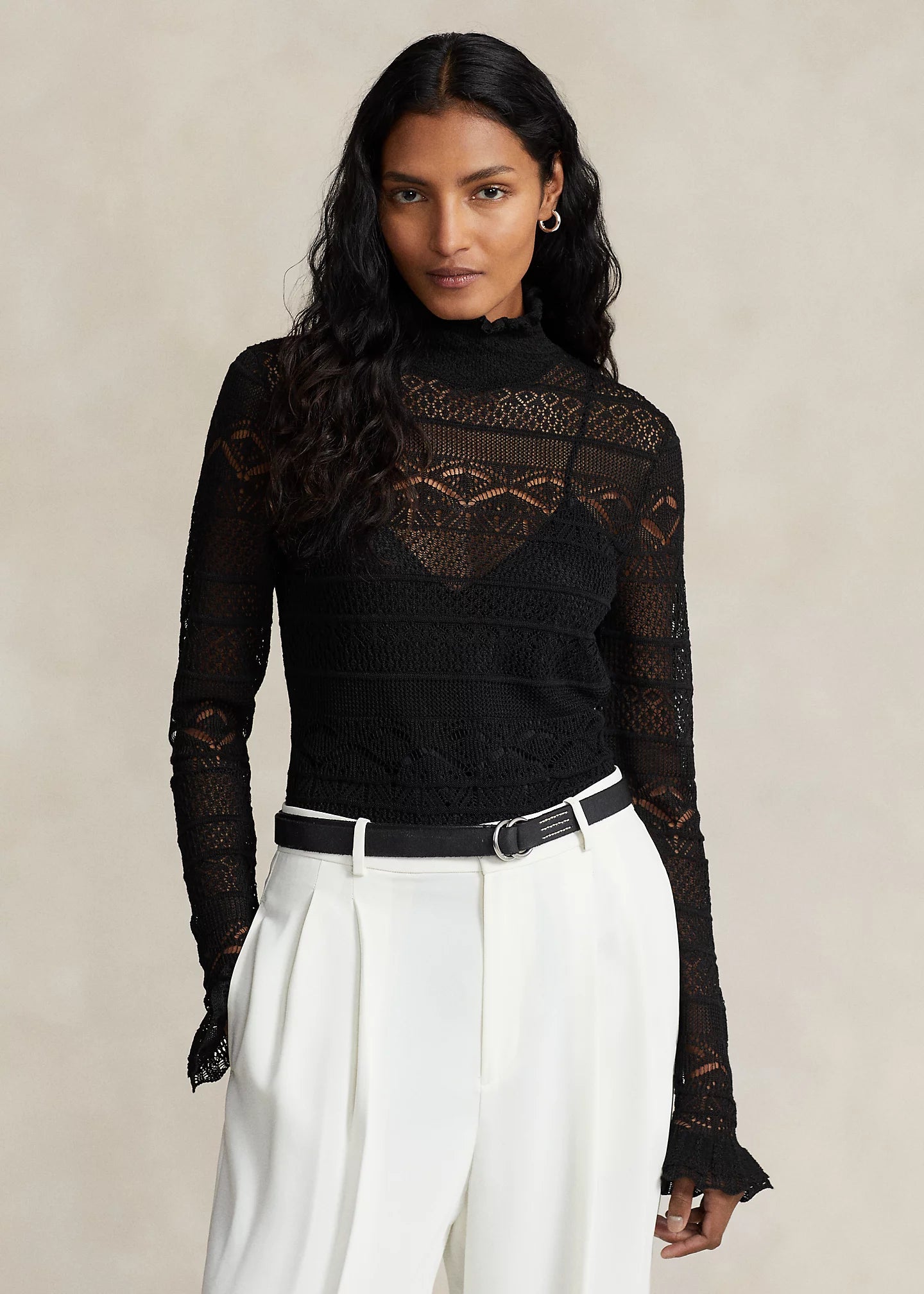 Ralph lauren lace top hot sale