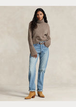 Load image into Gallery viewer, Model wearing Polo Ralph Lauren - Wool-Cashmere Turtleneck Sweater in Brown Marle.

