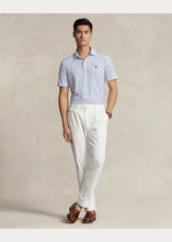 Load image into Gallery viewer, Model wearing POLO Ralph Lauren - Classic Fit Performance Polo Shirt in Preppy Woodblock.
