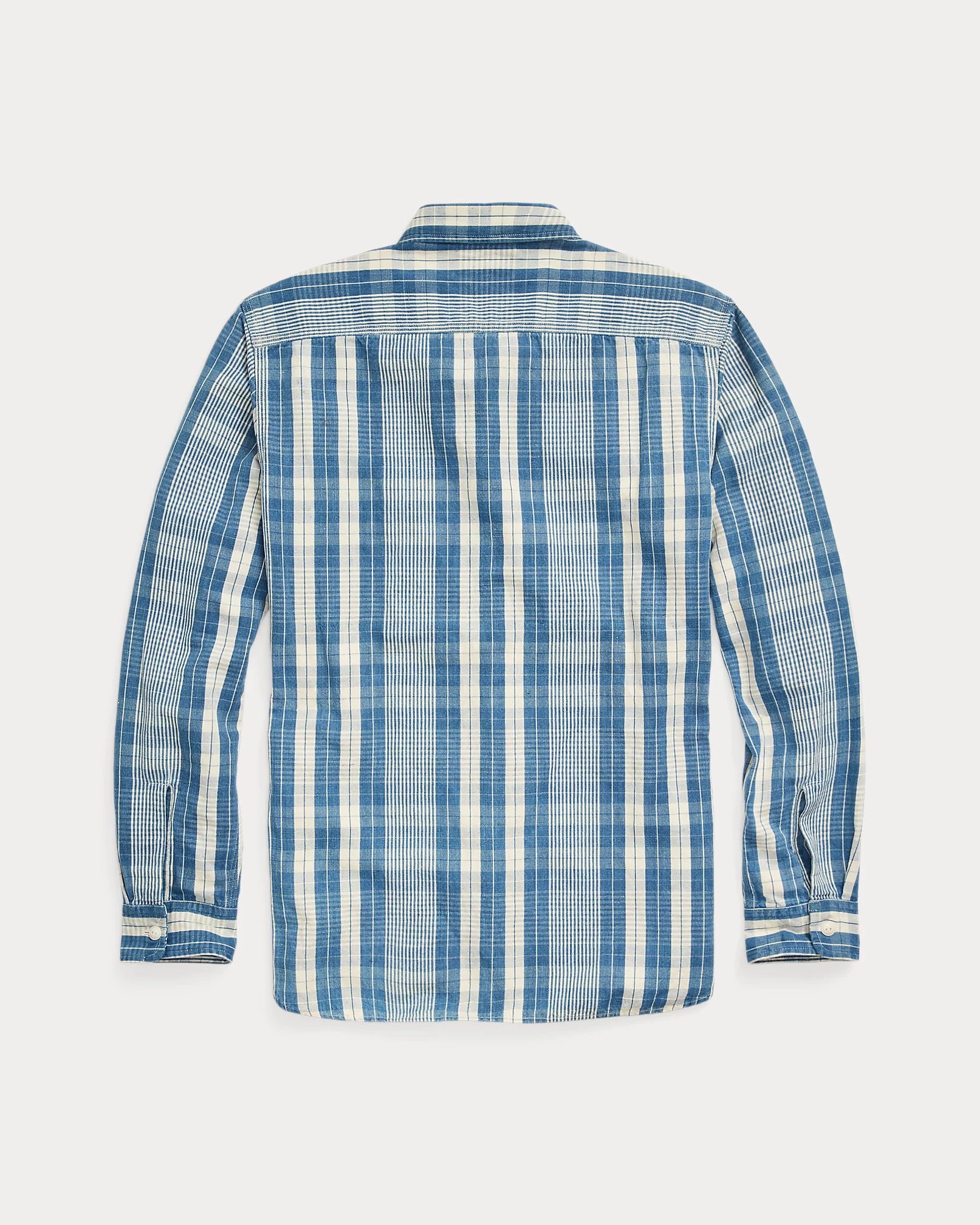 RRL - Indigo Plaid Cotton-Linen Workshirt – Louie