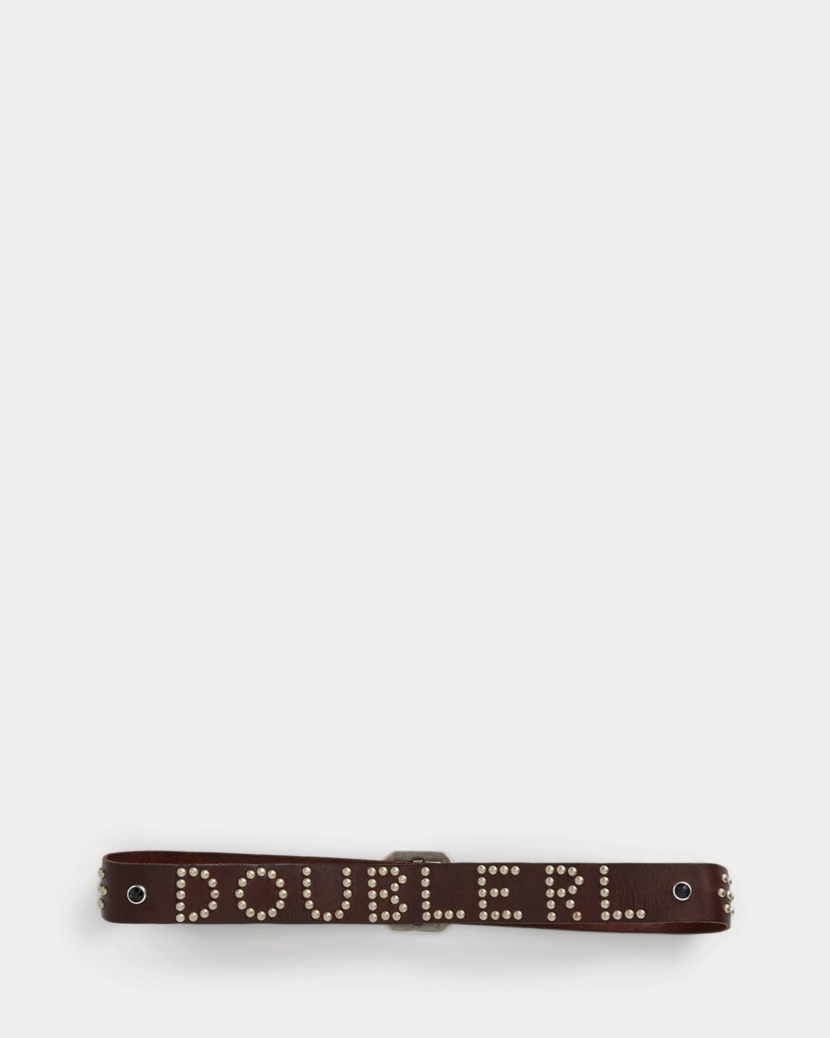 RRL - Wylder Leather Studded-Logo Belt – Louie