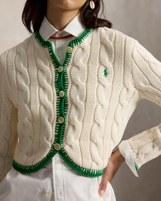 Polo Ralph Lauren - Cable Knit Cropped Cardigan