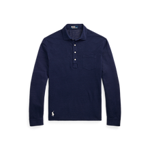 Load image into Gallery viewer, POLO Ralph Lauren - Linen Mesh LS Polo Shirt in Newport Navy.
