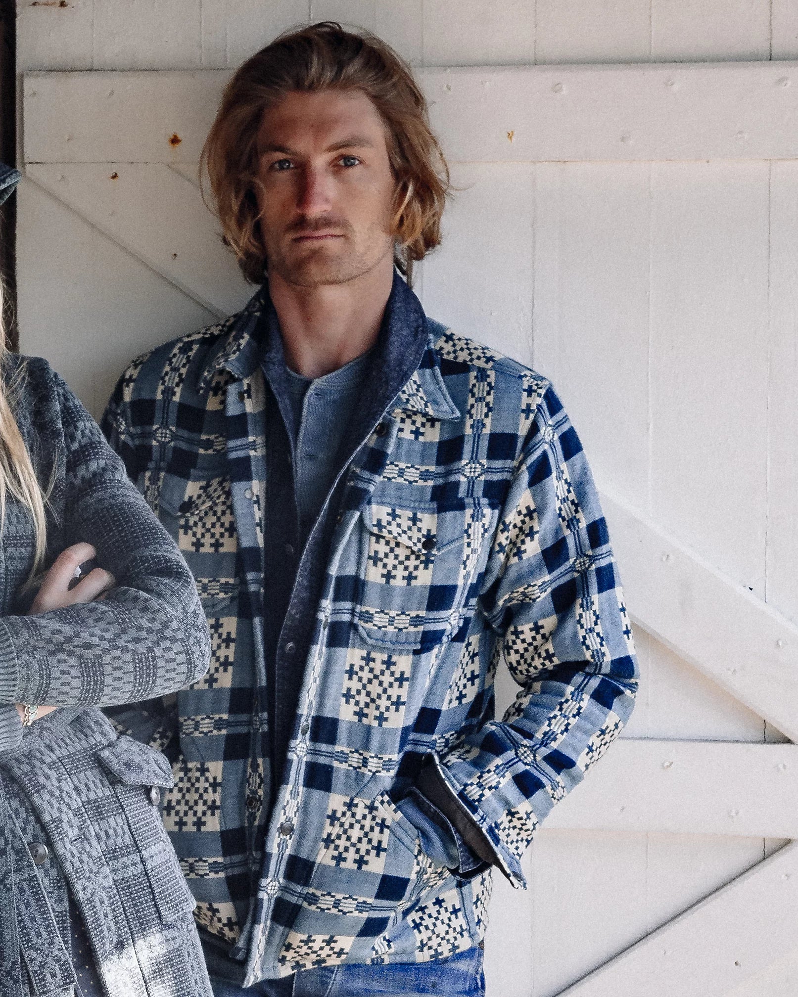 RRL シャツ RRL - Patterned Jacquard Overshirt – Louie