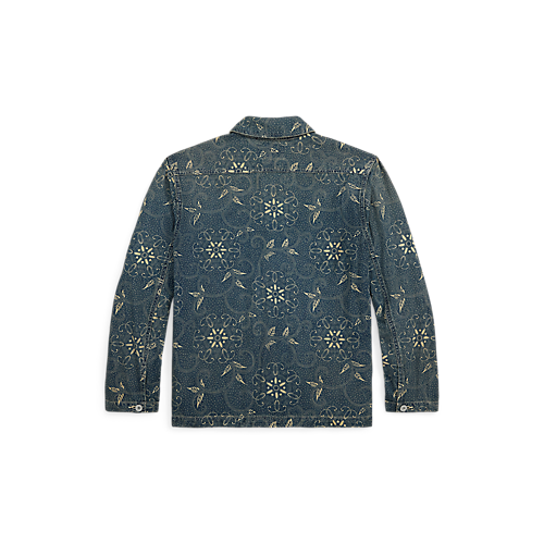 RRL - Indigo Print Woven Overshirt – Louie