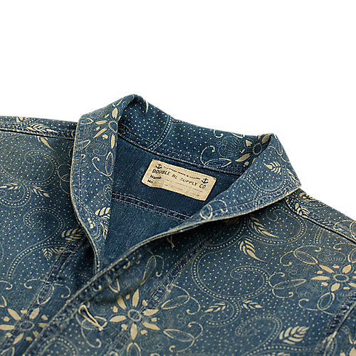 RRL - Indigo Print Woven Overshirt – Louie RRL - Indigo Print Woven Overshirt – Louie