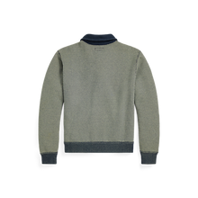 Load image into Gallery viewer, RRL - Striped Jacquard-Knit Cardigan in Navy Multi - back.

