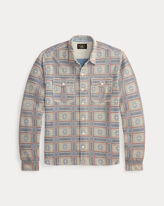 RRL - Print Reverse Terry Workshirt