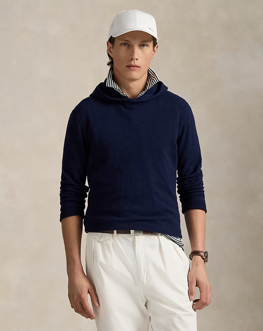 RLX- LS Washable Cashmere Sweater Hoodie