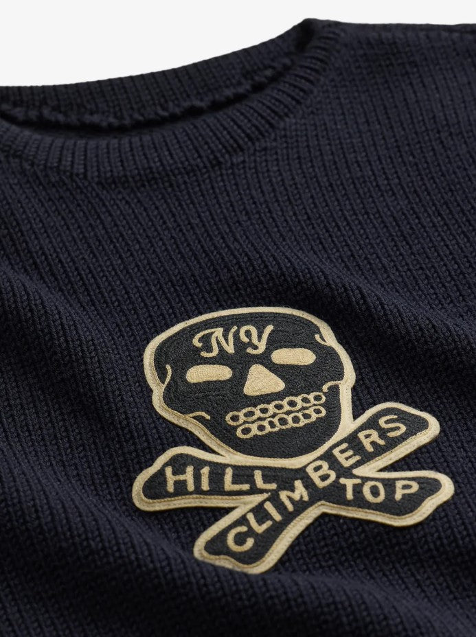 RRL - Skull Patch Embroidered Sweater
