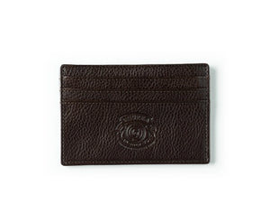 Ghurka - Slim Credit Card Case No. 204 in Vintage Walnut Leather.