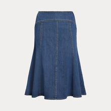Load image into Gallery viewer, Polo Ralph Lauren - Paneled Denim A-Line Skirt in Bostwich Wash.
