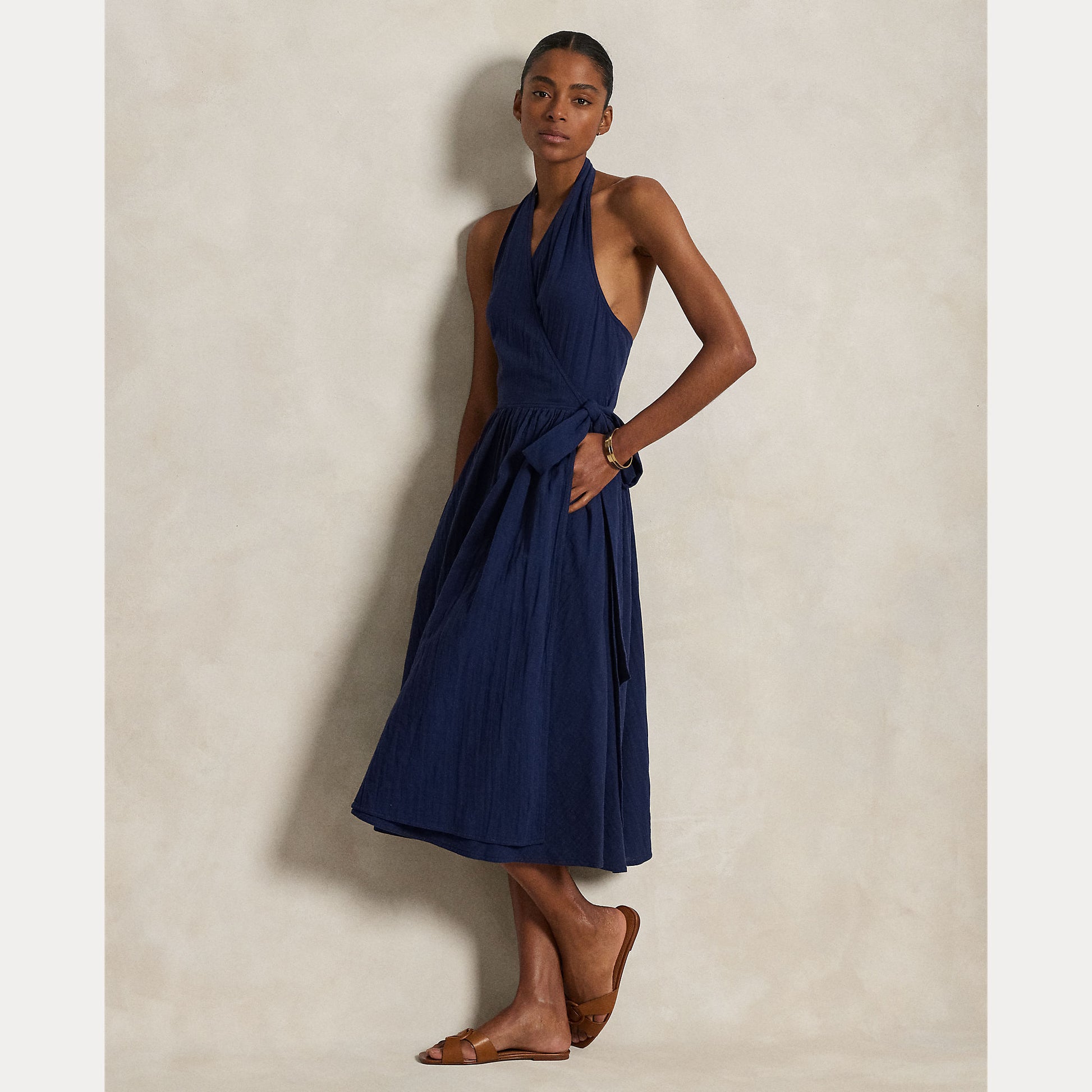 Polo Ralph Lauren - Halter Sleeveless A-Line Dress Louie Polo Ralph Lauren - Halter Sleeveless A-Line Dress Louie
