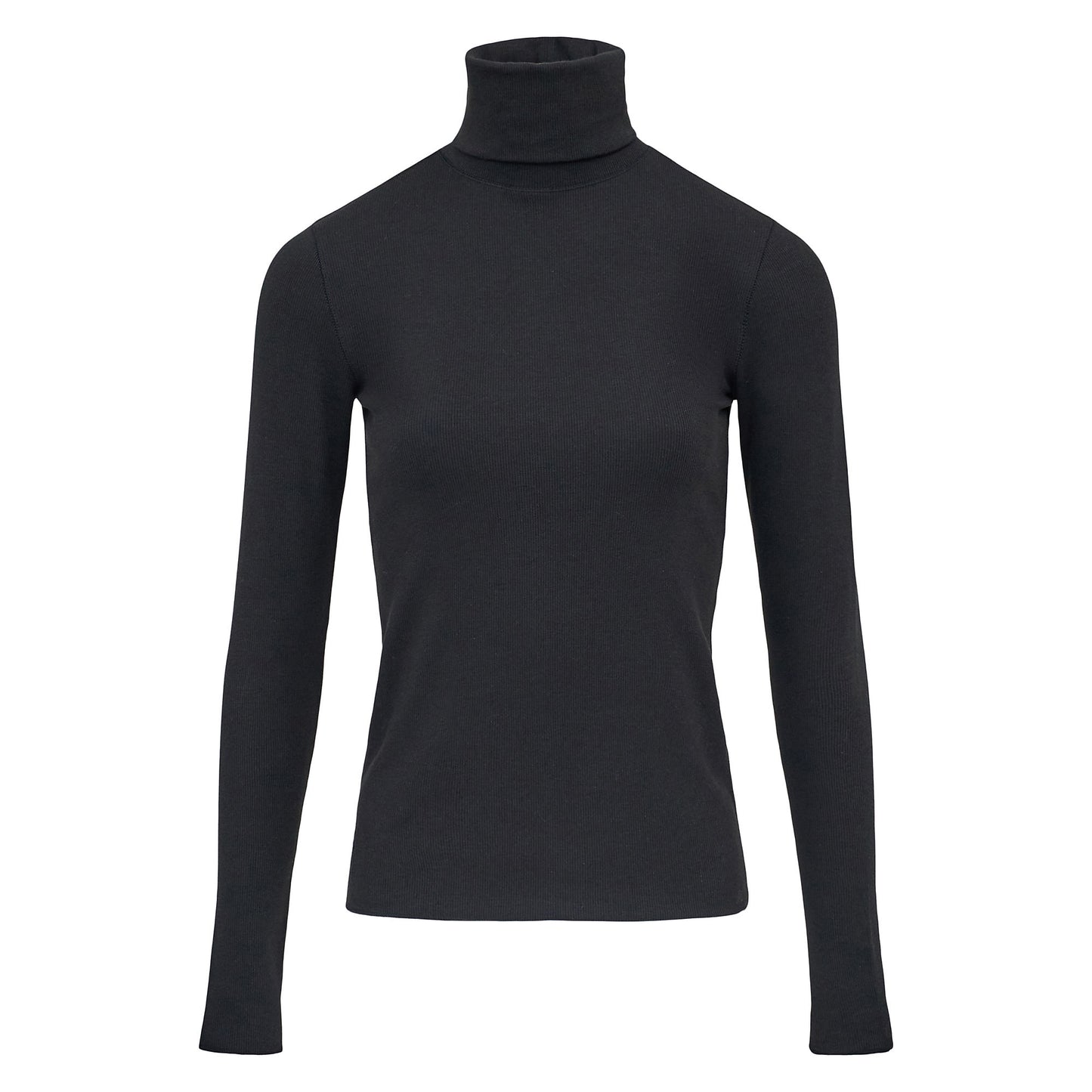 Polo Ralph Lauren - Tencel Rib Knit LS Turtleneck Pullover in Black.