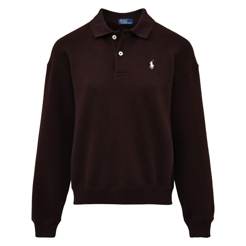 Polo Ralph Lauren - Arctic Fleece Polo Sweatshirt in Circuit Brown.