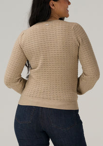 The Normal Brand - Olivia Pointelle Crew Sweater