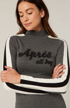 Load image into Gallery viewer, Model wearing Alp N Rock - Apres All Day Mockneck Shirt in Heather Grey.
