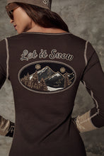 Load image into Gallery viewer, Model wearing Alp N Rock - Shayne Henley Shirt in Coffee -back.
