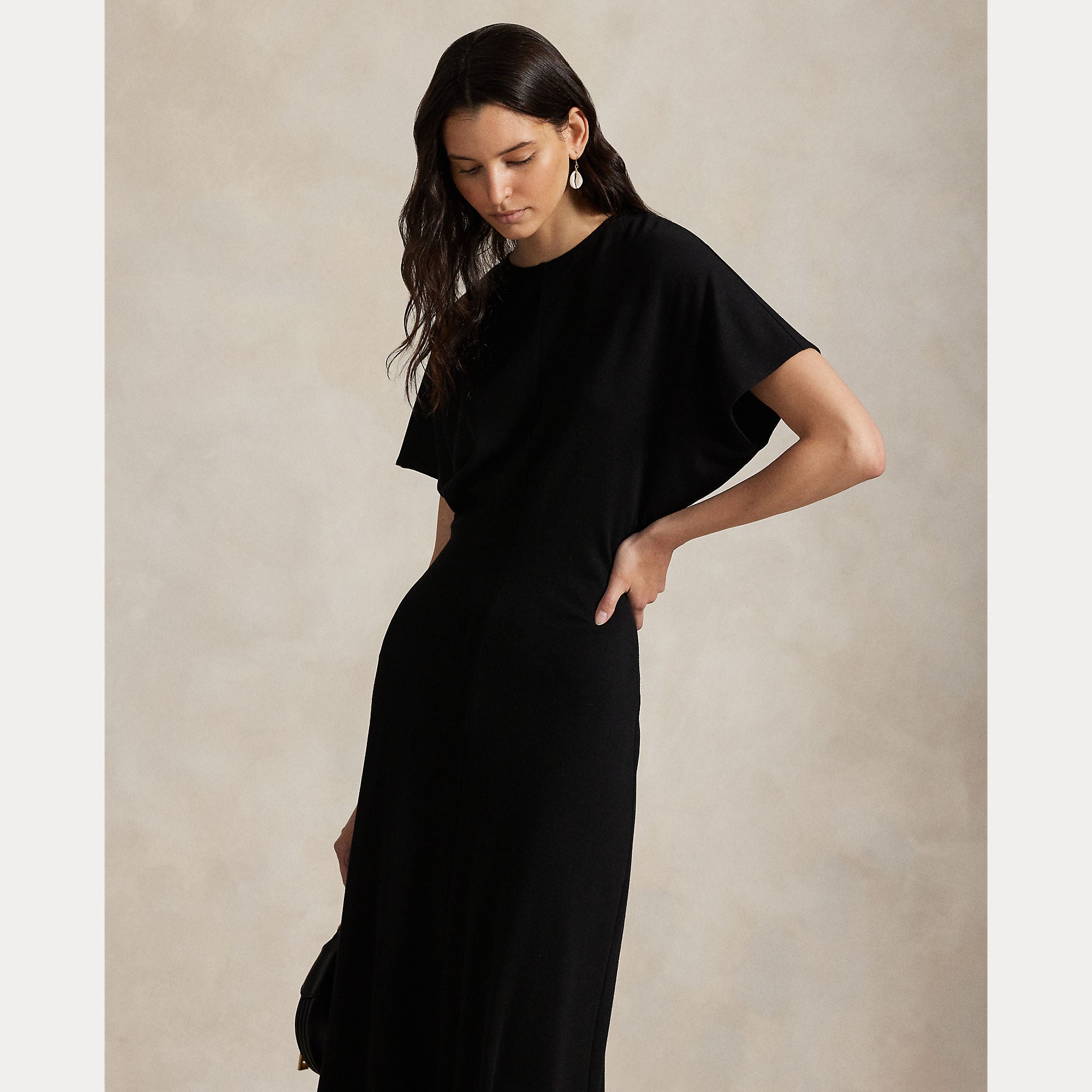 Polo Ralph Lauren - Wool Jersey Knit Crew Neck SS A Line Dress – Louie