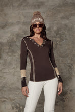 Load image into Gallery viewer, Model wearing Alp N Rock - Shayne Henley Shirt in Coffee.
