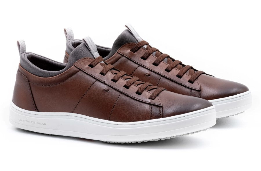 Martin Dingman - Cameron Hand-Finished Sheep Skin Sneaker - Whiskey
