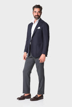 Load image into Gallery viewer, Model wearing Ring Jacket Signature Navy Balloon Jacket.
