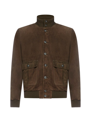 Valstar Suede Bomber Jacket in Muschio.