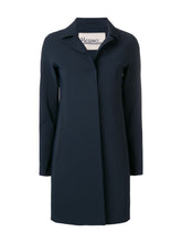Load image into Gallery viewer, Herno Women&#39;s Act First Scuba Snap Front Jacket in Blu Navy.
