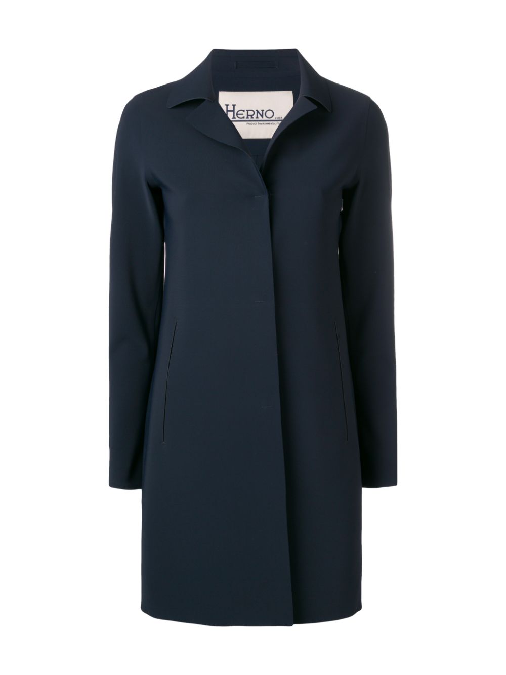 Herno Women's Act First Scuba Snap Front Jacket in Blu Navy.