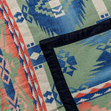 Load image into Gallery viewer, RRL Cotton Camp Blanket in Multi / Green.
