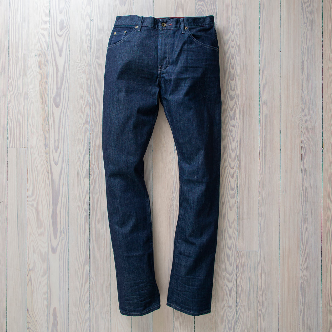 Raleigh Denim Jones Resin Rinse jeans.