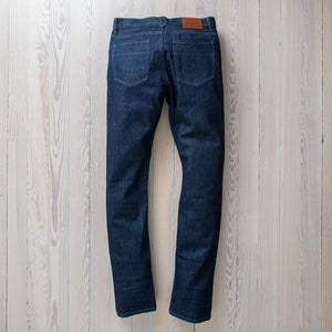 Raleigh Denim Jones Resin Rinse jeans reverse view.