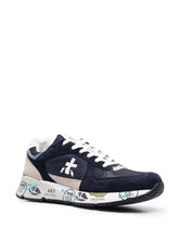 Load image into Gallery viewer, Premiata Men&#39;s Mase Lace Up Sneaker VAR 5684 in Navy.
