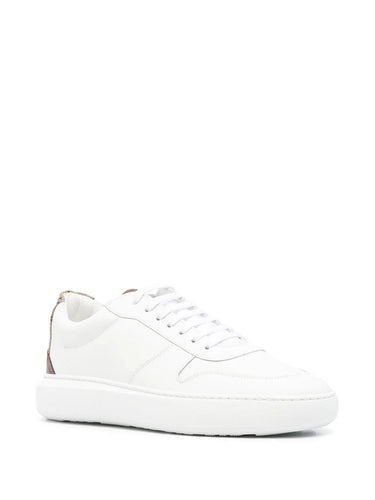 Herno Men's Monogram Court Shoes in White.