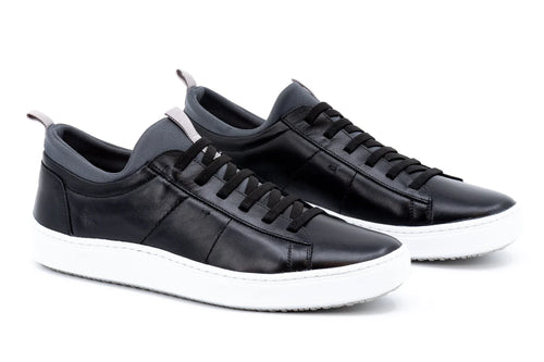 Martin Dingman - Cameron Hand-Finished Sheep Skin Sneaker - Black